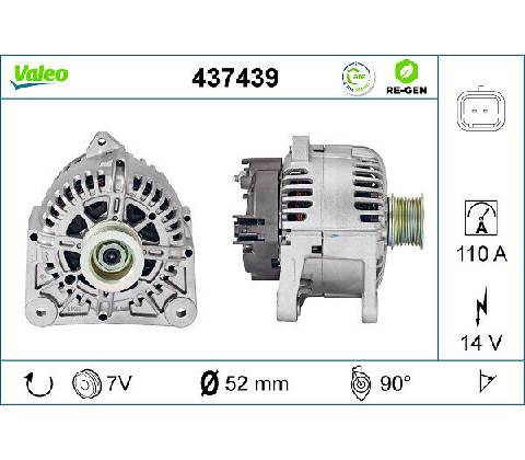 Alternátor VALEO 437439