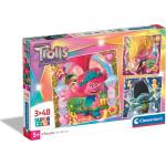 Clementoni - Puzzle 3x48 DreamWorks Trolls 3 Band Together - 40 - 99 piese
