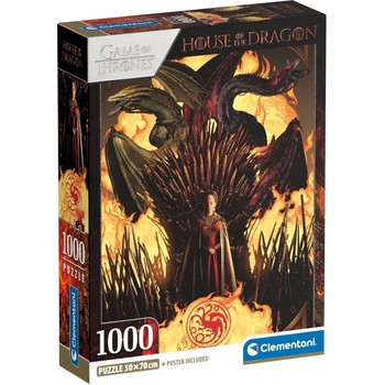 Clementoni Пъзел Clementoni от 1000 части - Домът на дракона (39904)
