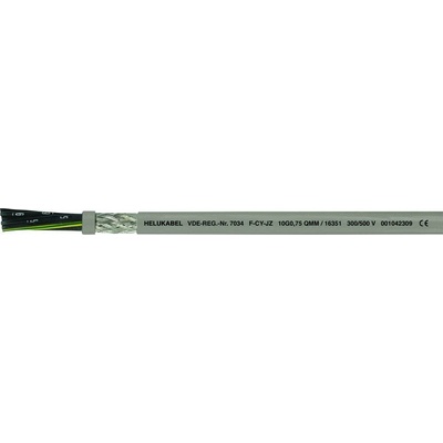 Helu F-CY-JZ 16371-1000 riadiaci kábel 3 G 1 mm² 1000 m sivá