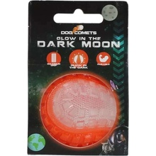 Dog Comets Dark Moon svítící míč oranžový 7,5 cm