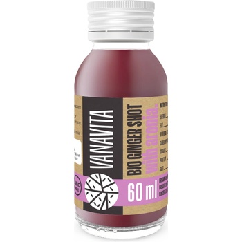 GymBeam БИО Джинджифил шот с арония - VanaVita 60 ml неовкусено