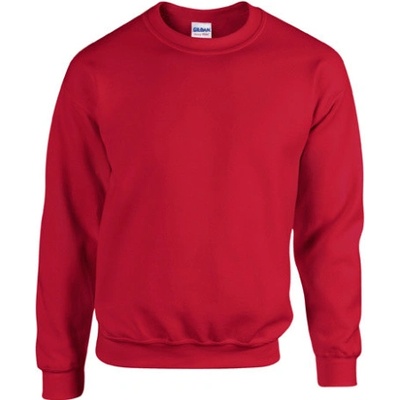 Gildan pánska mikina bez kapucne G18000 Cherry Red