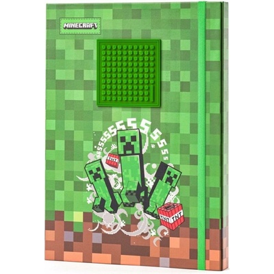 Pixie crew Kartonové složky A4 Minecraft zeleno hnědá