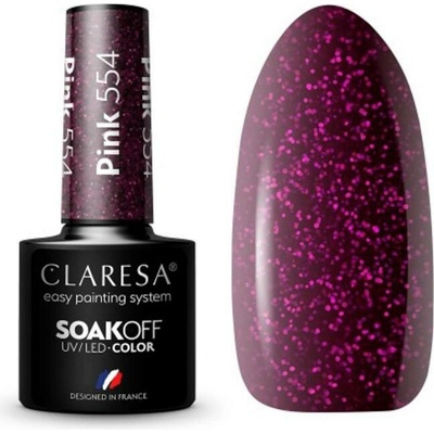 Claresa gél lak na nechty Pink nr. 554 5 g