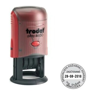 Trodat Printy dater 46130 Ø 30mm odtlačok modrý TR461301