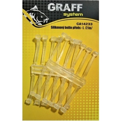 Graff System Boilie Přívěs Silikonový Transparentní vel.L
