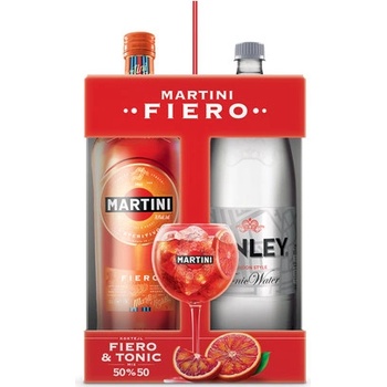 Martini Fiero 0,75 l + Kinley Tonic Water 1,5 l (dárkové balení)