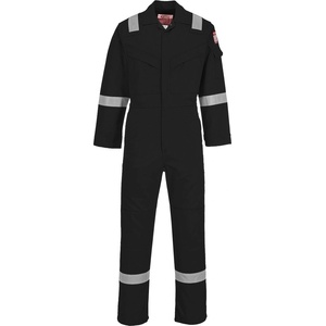 Portwest bizflame plus fr21 / Огнеупорен, светлоотразителен, лек гащеризон, антистатичен - черен l (fr21bkrl)