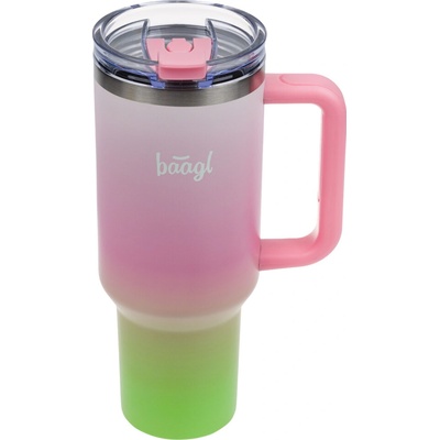 Baagl B-Cup Strawberry Matchamaxi termohrnček so slamkou 1180 ml