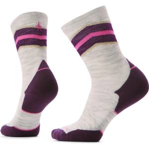 Smartwool Дамски чорапи за бягане Smartwool Women's Run Targeted Cushion Mid Crew Running socks - Ash - размер 42-45 (EU) (201-6752-0412)