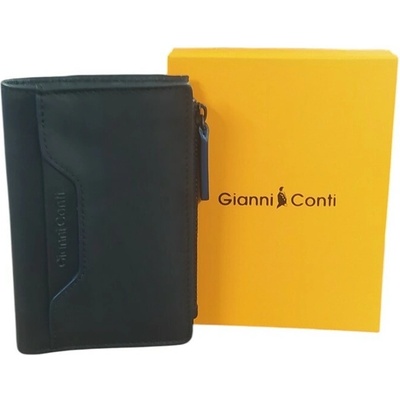 Gianni Conti kožená peněženka černá 4907119 black