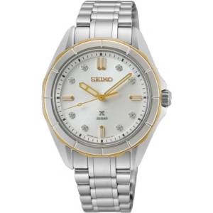 Seiko Дамски часовник Seiko Prospex Ladies Marine Sports Diamond-set in Dune & Dawn - SUR618J1 (SUR618J1) Часовници