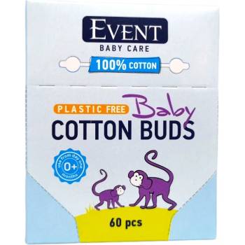 Event бебешки клечки за уши с ограничител, 56 броя