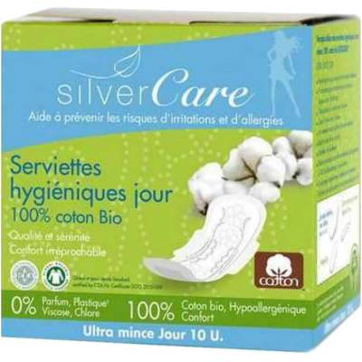 Silver Care Органични дамски превръзки с крилца Silver Care - Дневни, 10 броя