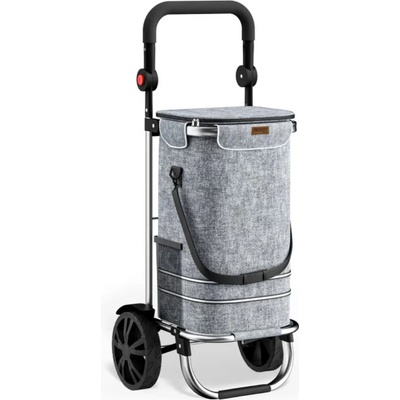 Monzana Nákupná taška na kolieskach EASY, 50l, šedá 108230