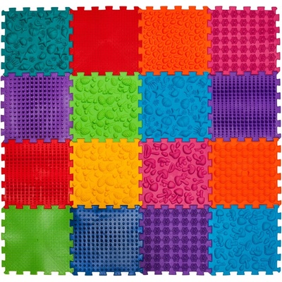 Ortek Masážna ortopedická podložka Puzzle "Mega Mix" 16 modulov
