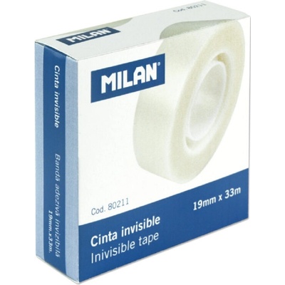 MILAN Lepící páska invisible 19 mm x 33 m