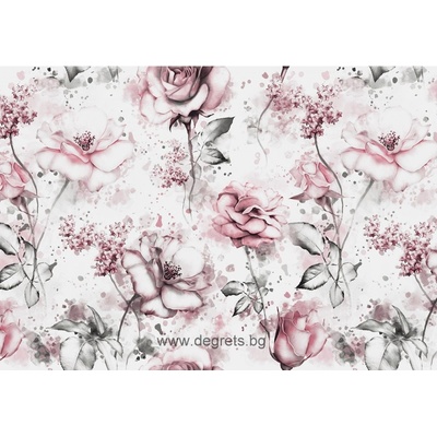 Фототапет Бежови Рози 3d xl