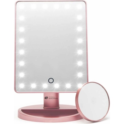 Rio MMSP 5019487088369 24 LED Touch Dimmable Rose Gold kosmetické zrcátko