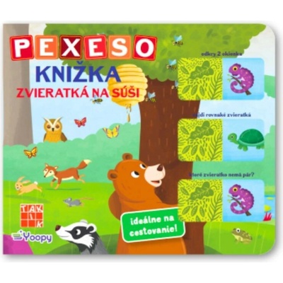 Pexeso knižka Zvieratká na súši