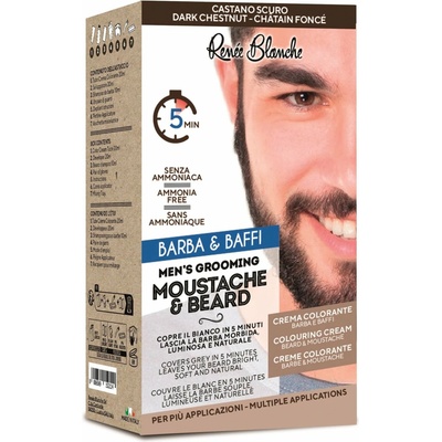 Renée Blanche Men's Grooming Moustache & Beard farba Dark Chestnut