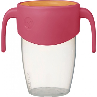 b.box 360° netekoucí učící hrneček 250 ml růžový/oranžový