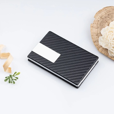 Art gift Гравиран визитник в черно