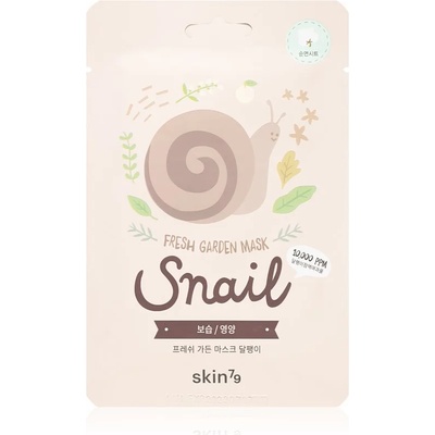 Skin79 Fresh Garden Snail ревитализираща платнена маска с екстракт от охлюв 23 гр