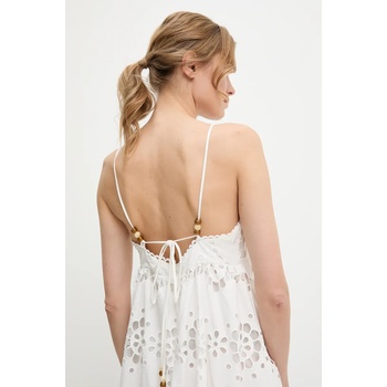 ANSWEAR Памучна рокля Answear Lab в бяло къса разкроена (7100.hlk)