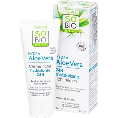 So´Bio Bio krém bohatě hydratující denní aloe vera 50 ml