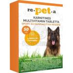 re-pet-a Repeta мултивитаминна таблетка с карнитин за спортни и работни кучета 50 бр