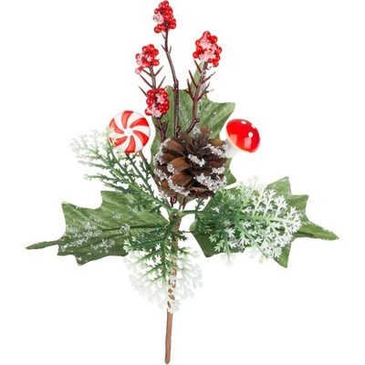 Vetvička MagicHome Vianoce, 19 cm