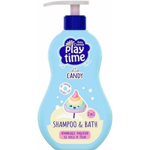 Baby Crema Измиващ гел 2 в 1 Play Time - Cotton Candy, 400 ml (18709)