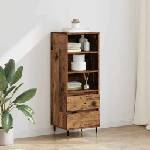 vidaXL Висок шкаф Старо дърво 40 x 36 x 110 см Инженерна дървесина (882732)