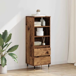 vidaXL Висок шкаф Старо дърво 40 x 36 x 110 см Инженерна дървесина (882732)