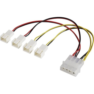 Akasa - 4-pin CPU Molex na 4 x 3-pin fan AK-CB001