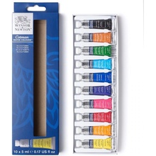 WINSOR & NEWTON COTMAN - AKVARELOVÉ FARBY - SADA 10 X 5 ML