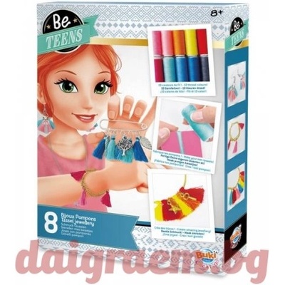 Buki France Бъди тийнейджър - Бижута с пискюли buki be109 (bkbe109)