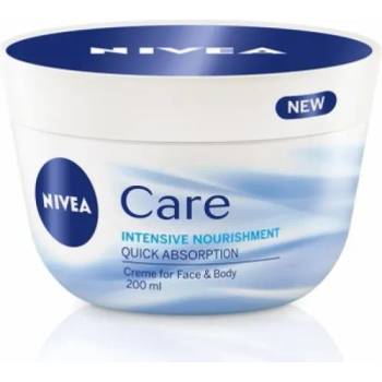 Nivea Care Intensive Nourishment Cream - Подхранващ крем за лице и тяло 200мл