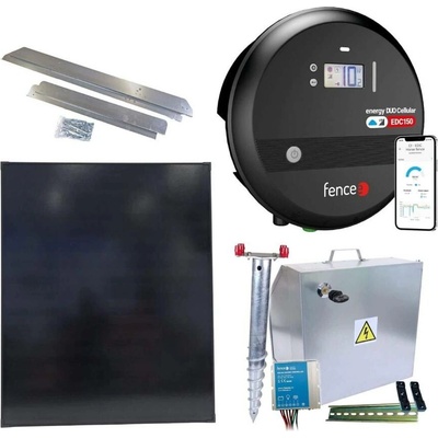 VNT electronics s.r.o. Premium sada solární ohradník - Kompletní bezpečnostní schránka + 15 J LTE chytrý zdroj, panel 200 W