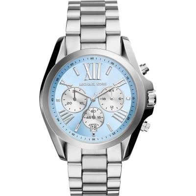 Michael Kors Дамски часовник Michael Kors Bradshaw MK6099, Сребрист / Син (MK6099)