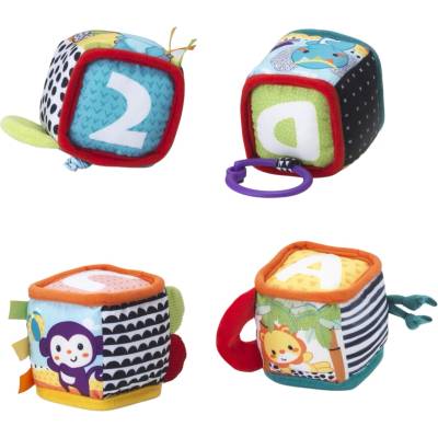 Infantino Комплект меки образователни кубчета Infantino - 4 броя (IN306606)