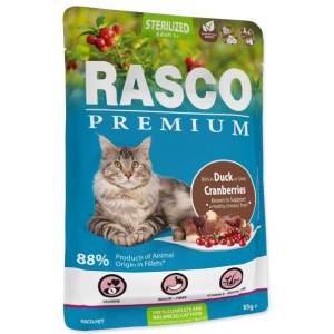 Rasco Рasco Premium Sterilized патица с червена боровинка 85g (1703-13372)