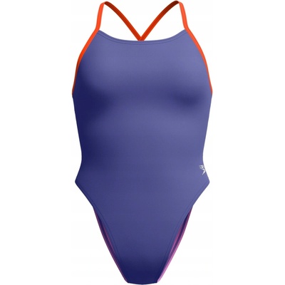 Speedo Womens Solid Tie Back Hapuna Blue
