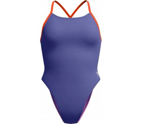 Speedo Womens Solid Tie Back Hapuna Blue