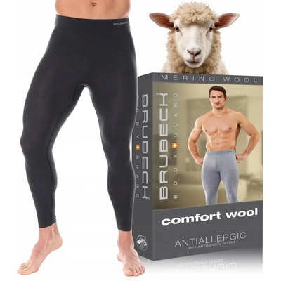 Brubeck Comfort Wool Mens Leggings black