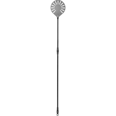 TECHNICA Černá, perforovaná lopata na pizzu z anodového hliníku s hliníkovým úchytem, kulatá, 228x1800 mm | TECHNICA, Pizza Line