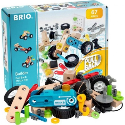 BRIO Builder tahací motorová stavebnice 67 ks