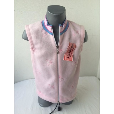 Drahstyl dívčí růžová vesta z fleasu světle růžová – Zboží Mobilmania